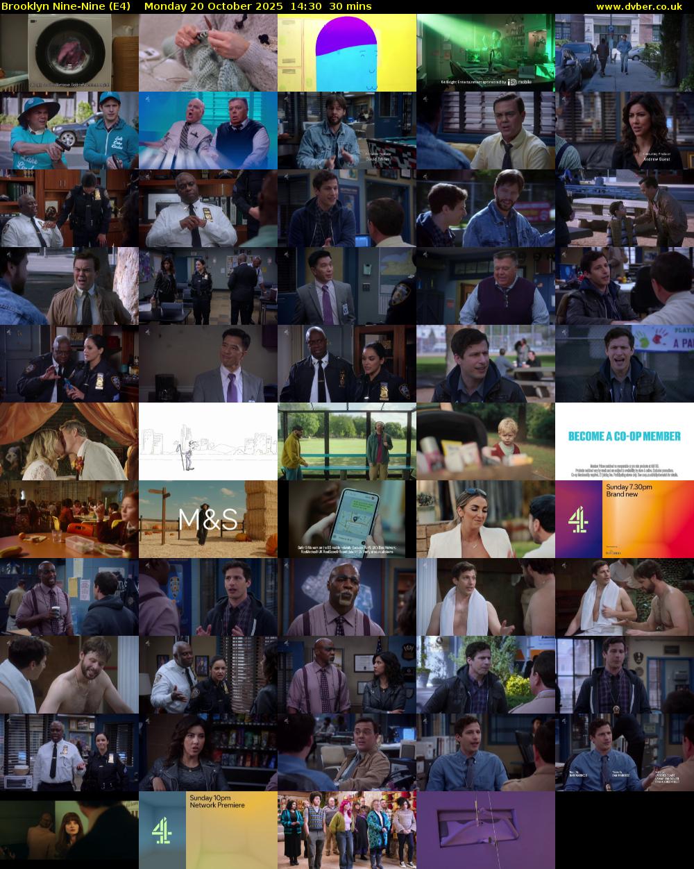 Brooklyn Nine-Nine (E4) Monday 20 October 2025 14:30 - 15:00