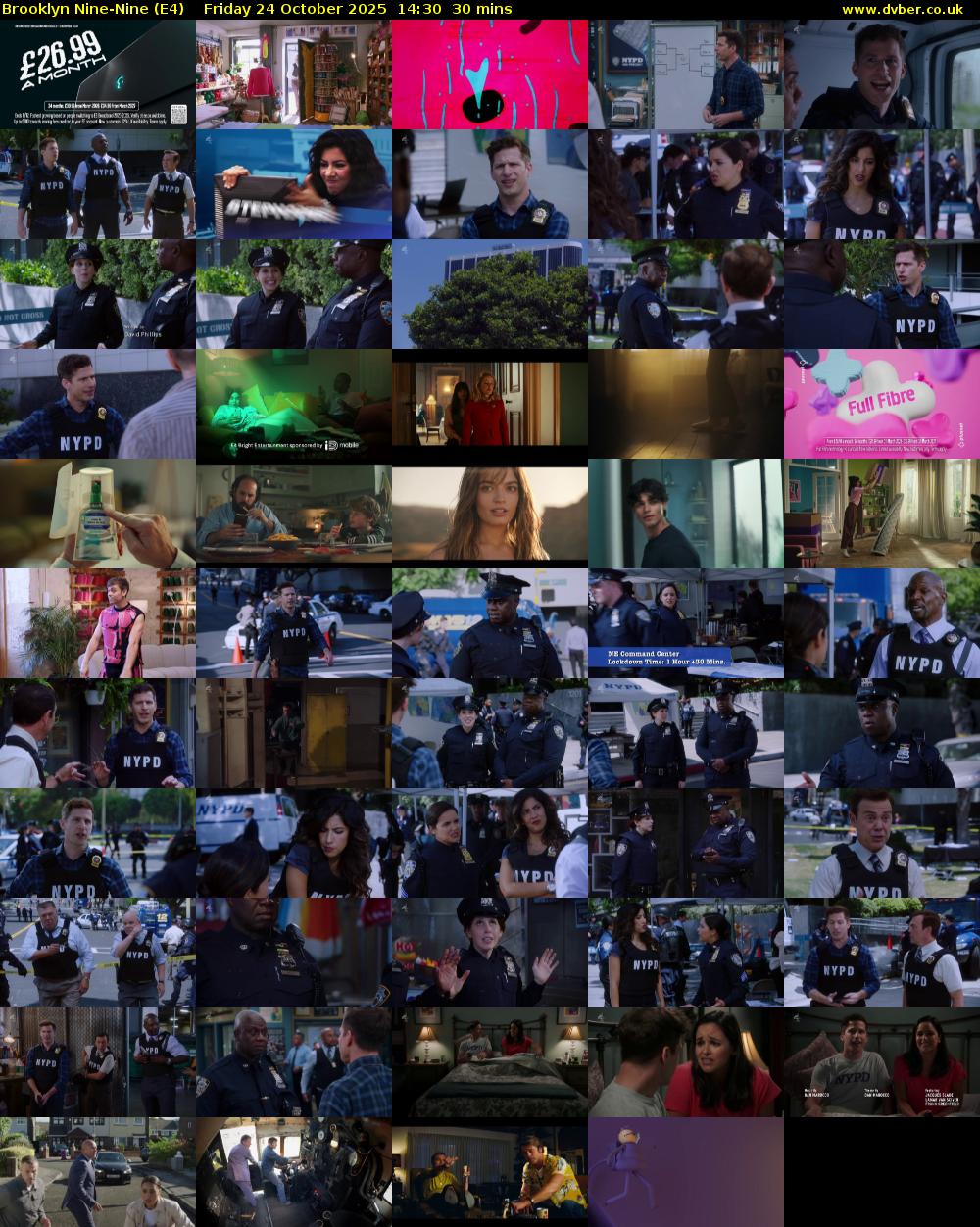 Brooklyn Nine-Nine (E4) Friday 24 October 2025 14:30 - 15:00