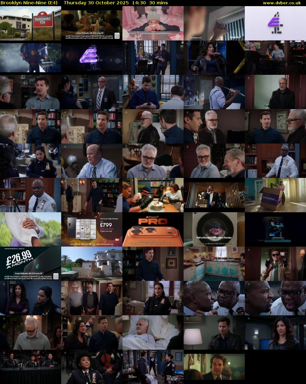 Brooklyn Nine-Nine (E4) Thursday 30 October 2025 14:30 - 15:00