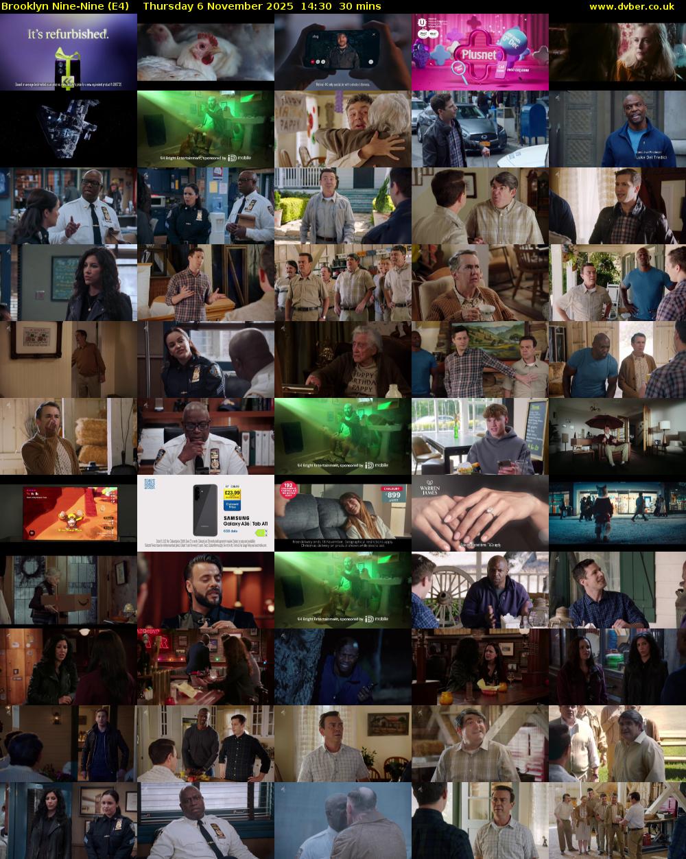 Brooklyn Nine-Nine (E4) Thursday 6 November 2025 14:30 - 15:00
