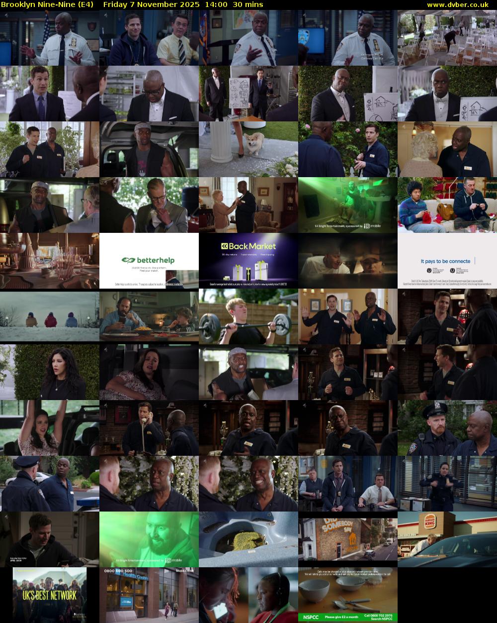 Brooklyn Nine-Nine (E4) Friday 7 November 2025 14:00 - 14:30