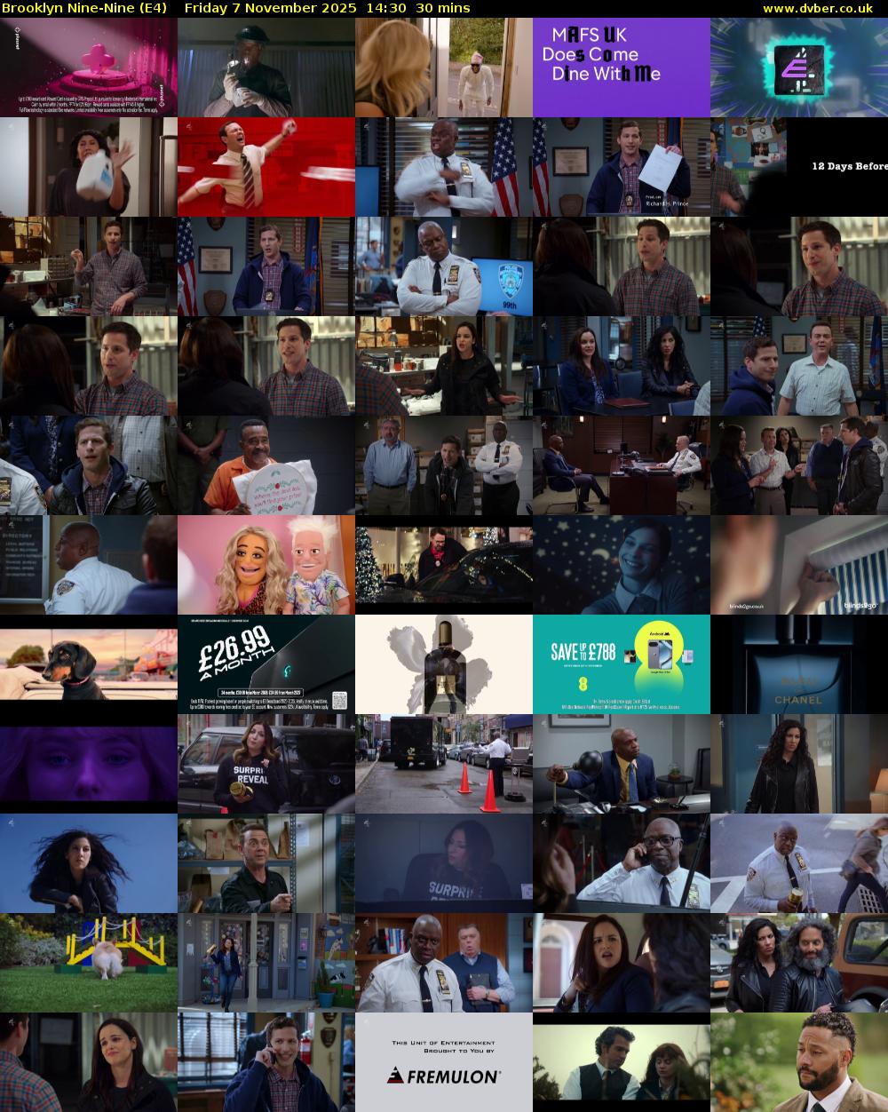 Brooklyn Nine-Nine (E4) Friday 7 November 2025 14:30 - 15:00