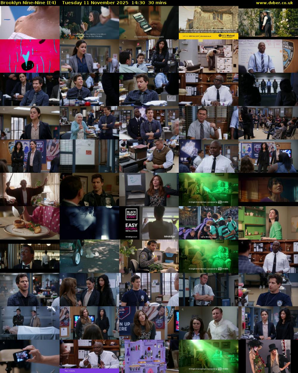 Brooklyn Nine-Nine (E4) Tuesday 11 November 2025 14:30 - 15:00