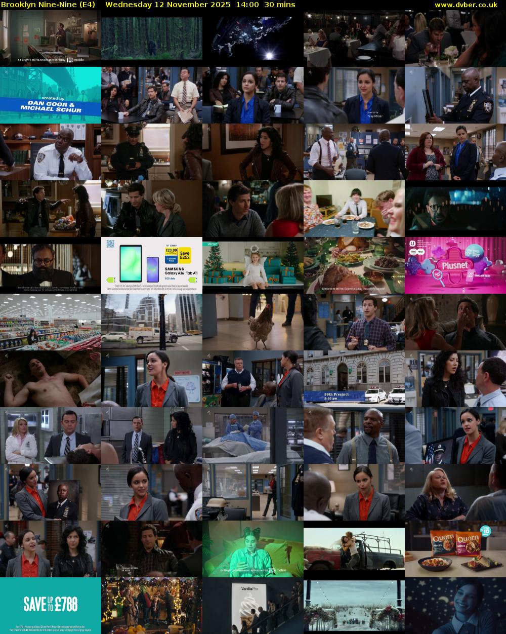 Brooklyn Nine-Nine (E4) Wednesday 12 November 2025 14:00 - 14:30