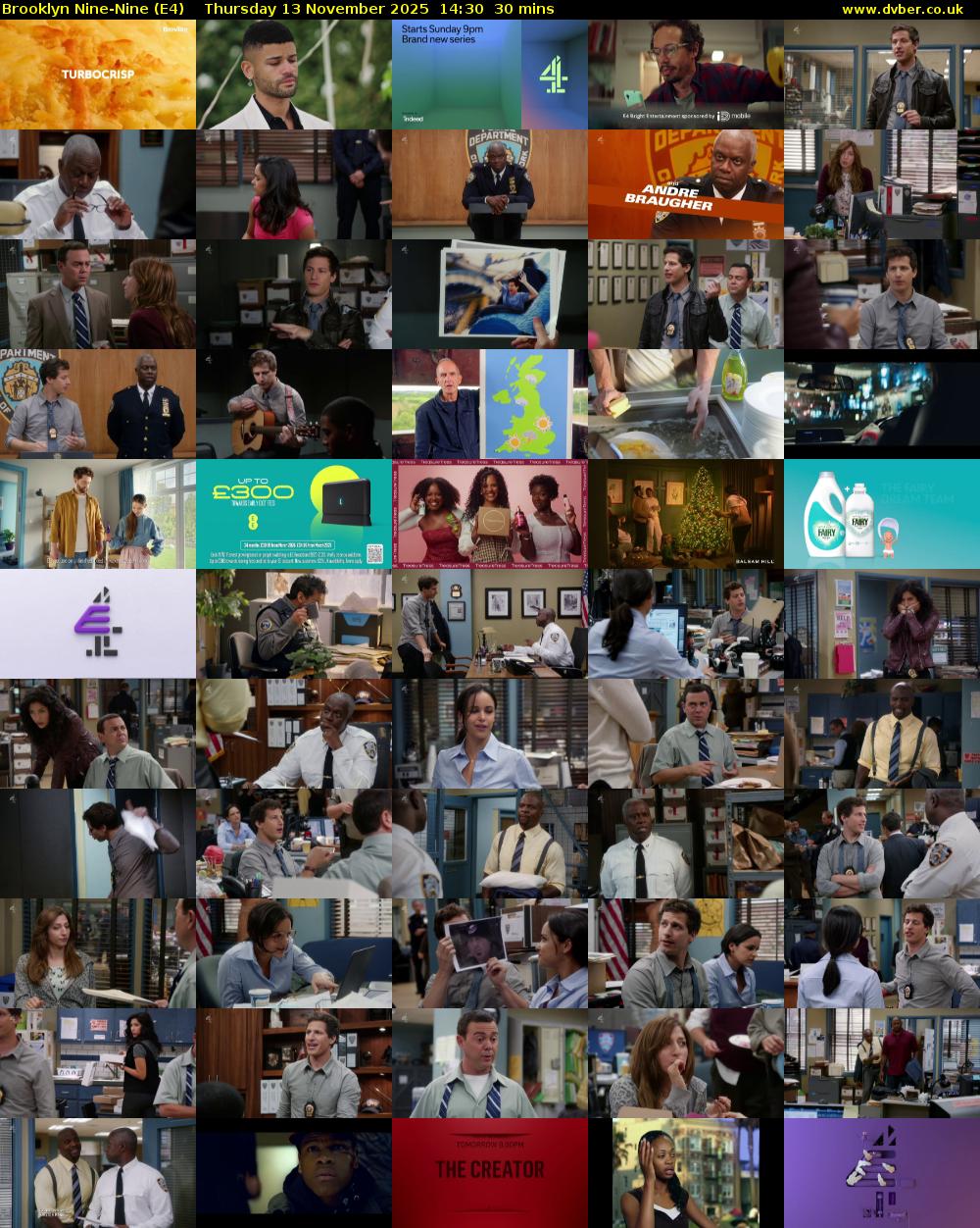Brooklyn Nine-Nine (E4) Thursday 13 November 2025 14:30 - 15:00