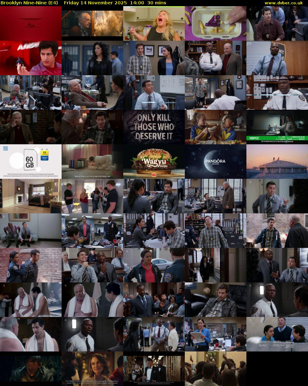 Brooklyn Nine-Nine (E4) Friday 14 November 2025 14:00 - 14:30