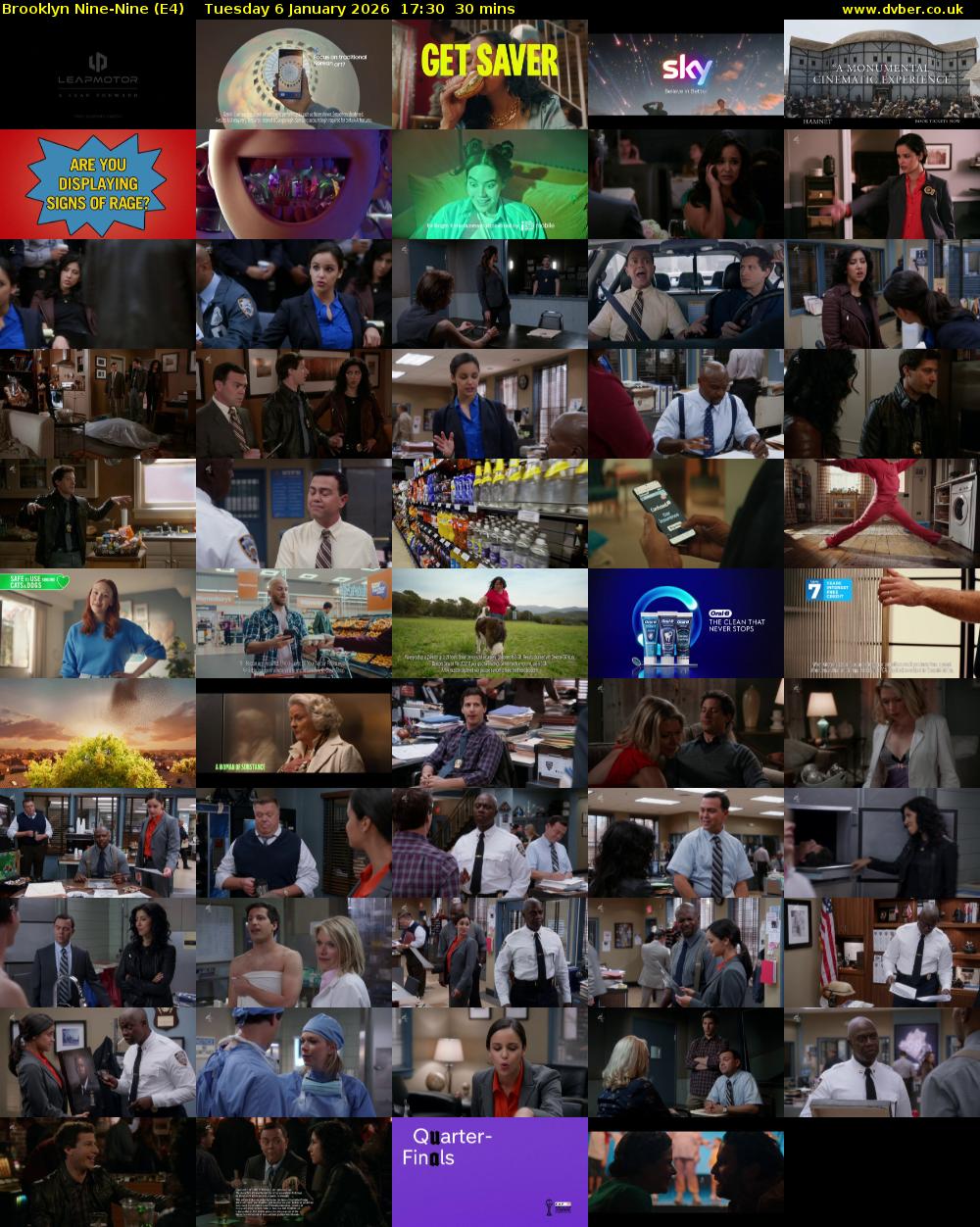Brooklyn Nine-Nine (E4) Tuesday 6 January 2026 17:30 - 18:00