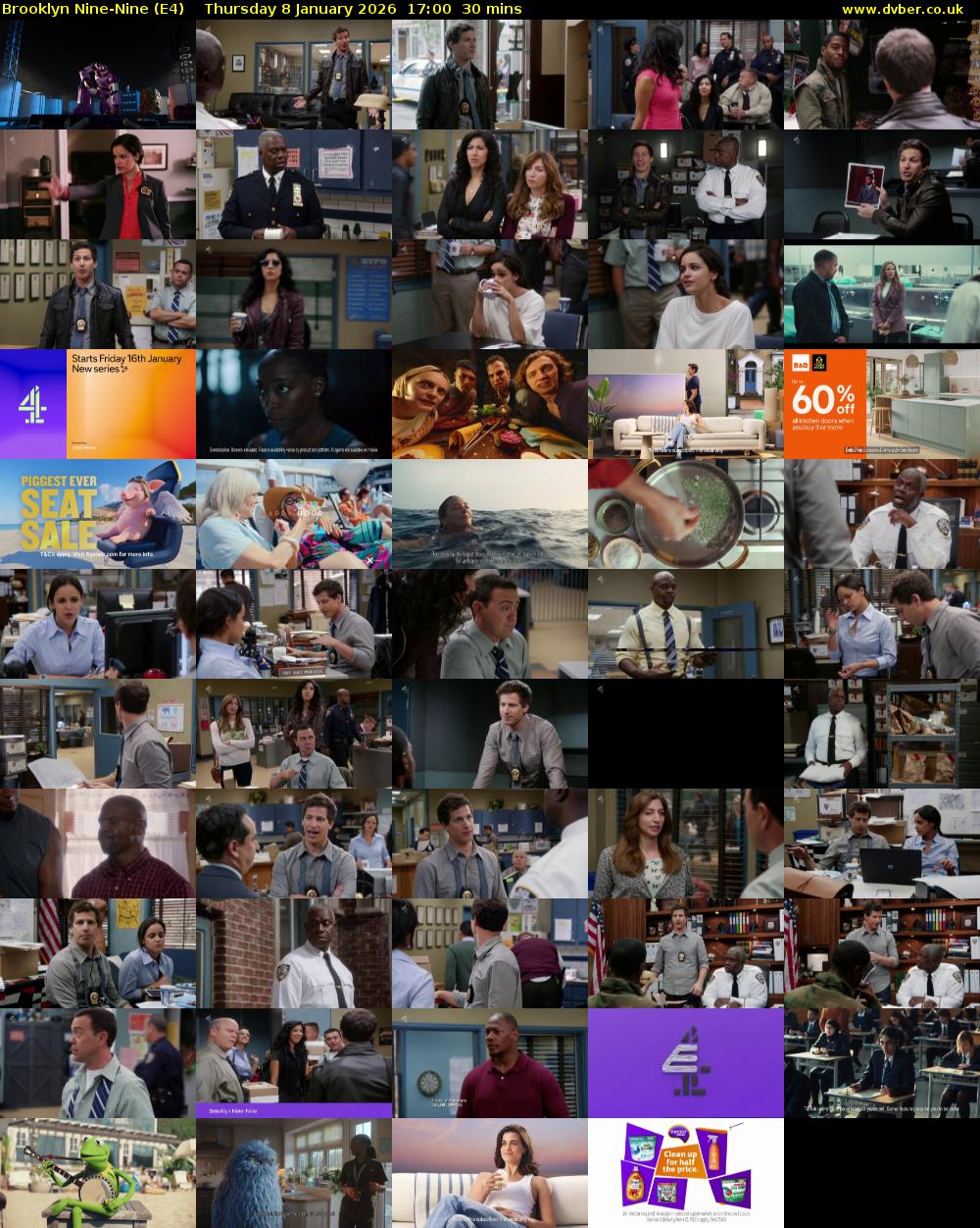Brooklyn Nine-Nine (E4) Thursday 8 January 2026 17:00 - 17:30