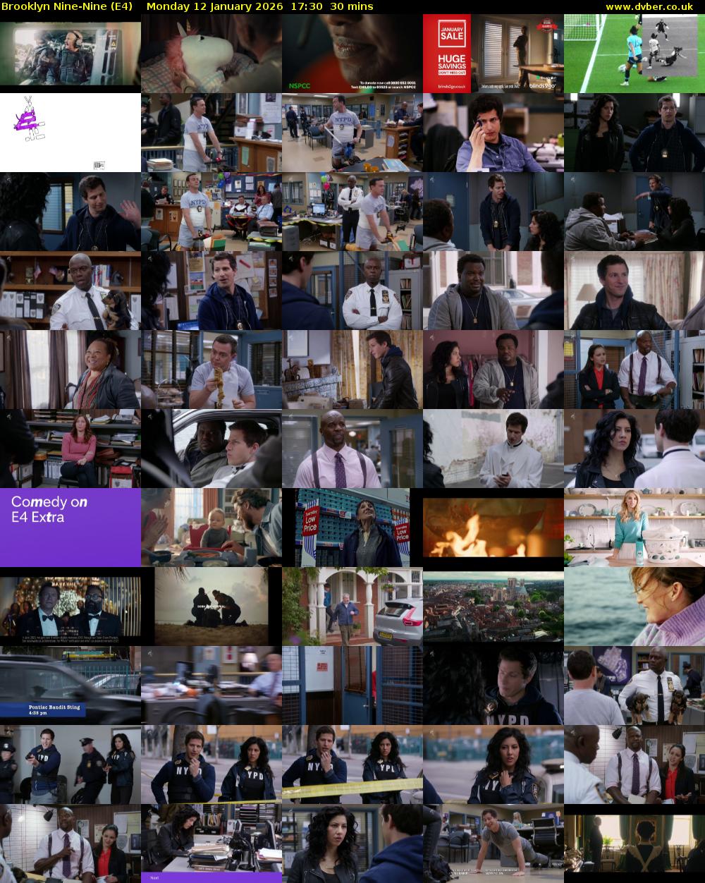 Brooklyn Nine-Nine (E4) Monday 12 January 2026 17:30 - 18:00