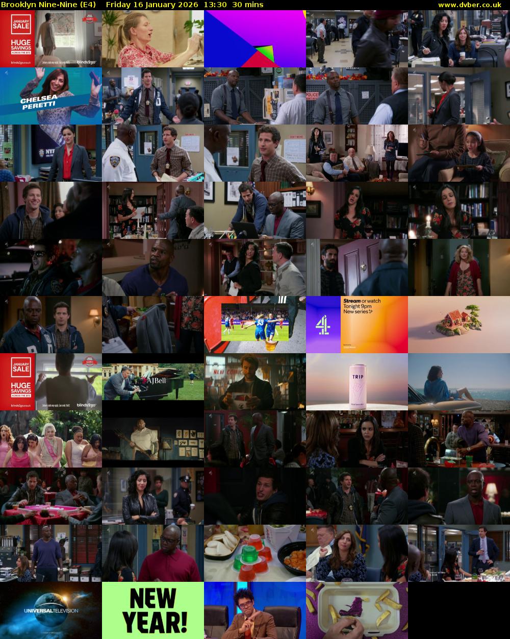 Brooklyn Nine-Nine (E4) Friday 16 January 2026 13:30 - 14:00