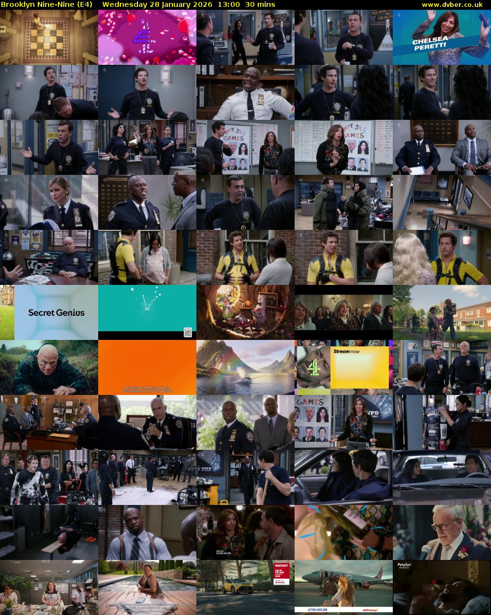 Brooklyn Nine-Nine (E4) Wednesday 28 January 2026 13:00 - 13:30