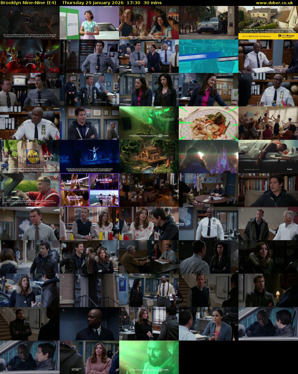 Brooklyn Nine-Nine (E4) Thursday 29 January 2026 17:30 - 18:00