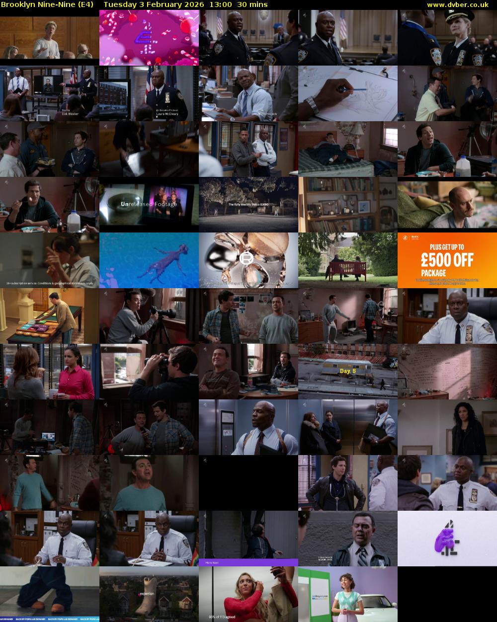 Brooklyn Nine-Nine (E4) Tuesday 3 February 2026 13:00 - 13:30