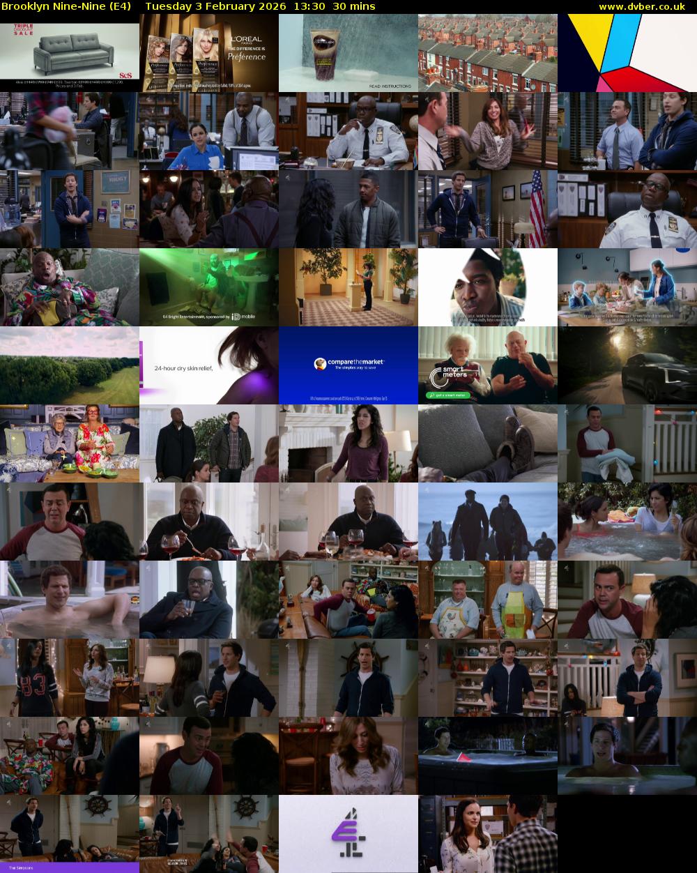 Brooklyn Nine-Nine (E4) Tuesday 3 February 2026 13:30 - 14:00
