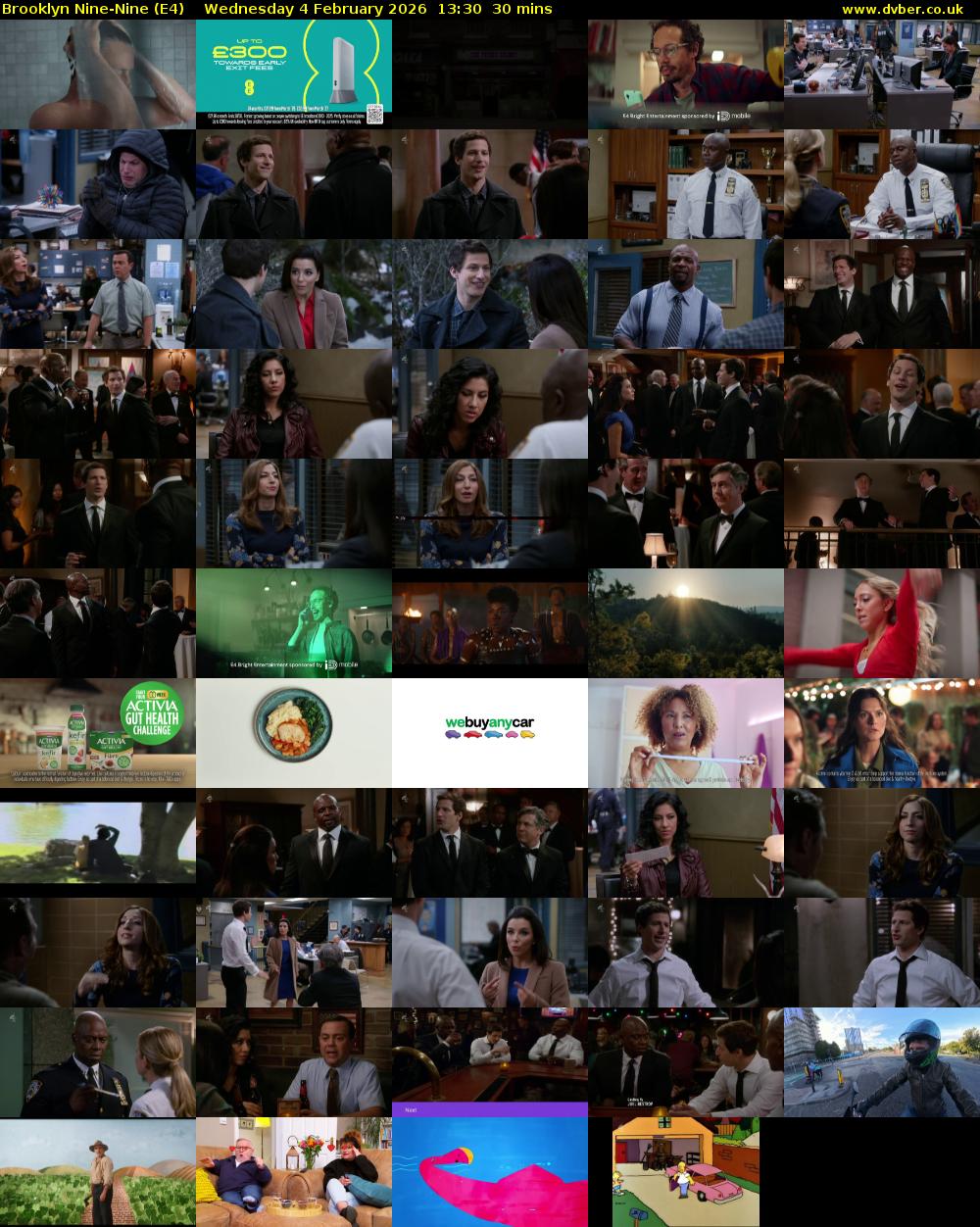 Brooklyn Nine-Nine (E4) Wednesday 4 February 2026 13:30 - 14:00