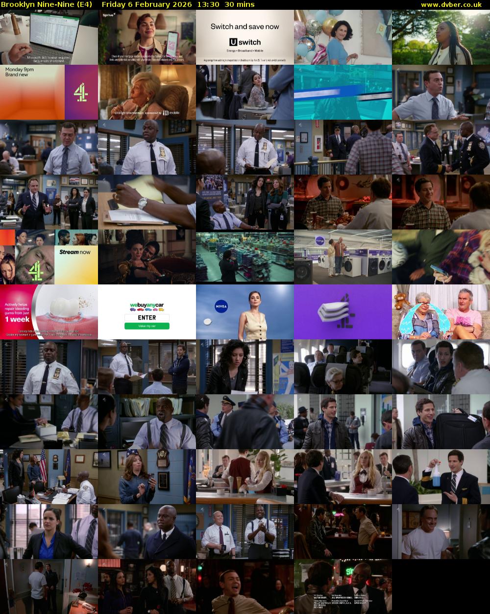 Brooklyn Nine-Nine (E4) Friday 6 February 2026 13:30 - 14:00