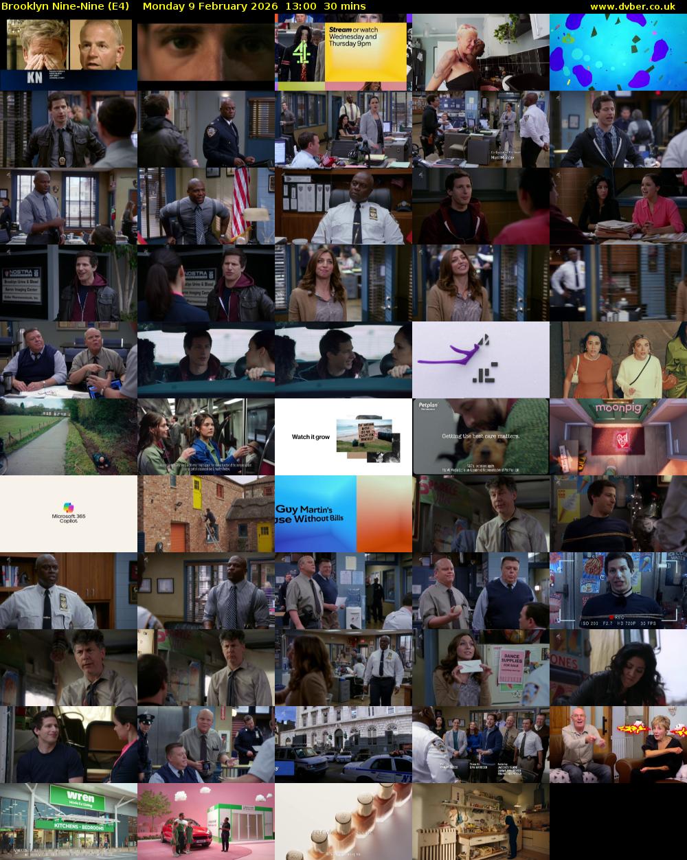Brooklyn Nine-Nine (E4) Monday 9 February 2026 13:00 - 13:30