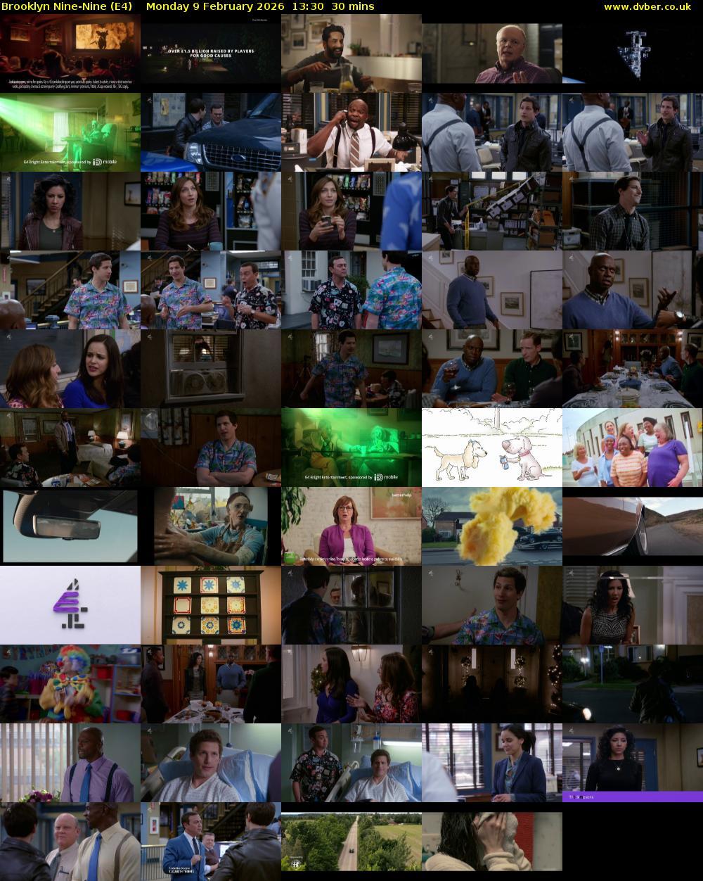 Brooklyn Nine-Nine (E4) Monday 9 February 2026 13:30 - 14:00