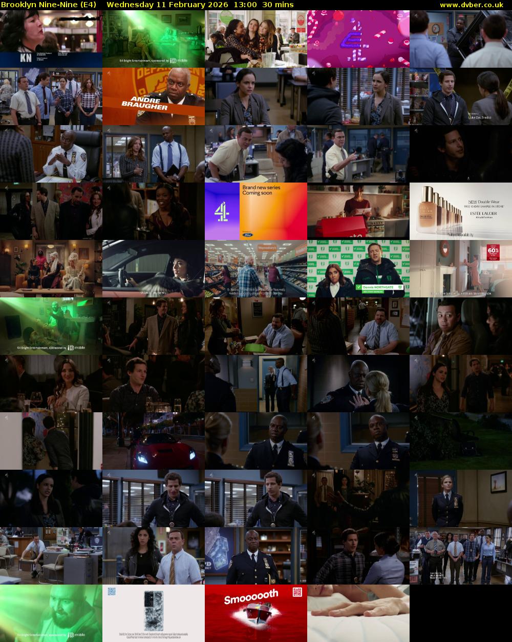 Brooklyn Nine-Nine (E4) Wednesday 11 February 2026 13:00 - 13:30