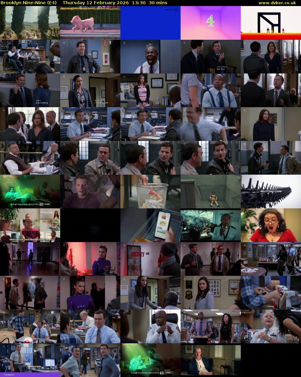 Brooklyn Nine-Nine (E4) Thursday 12 February 2026 13:30 - 14:00