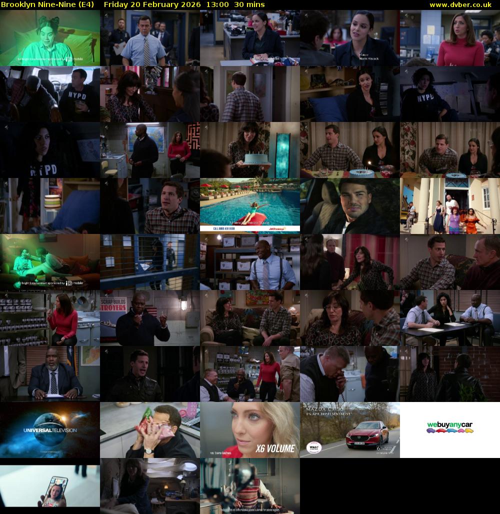 Brooklyn Nine-Nine (E4) Friday 20 February 2026 13:00 - 13:30