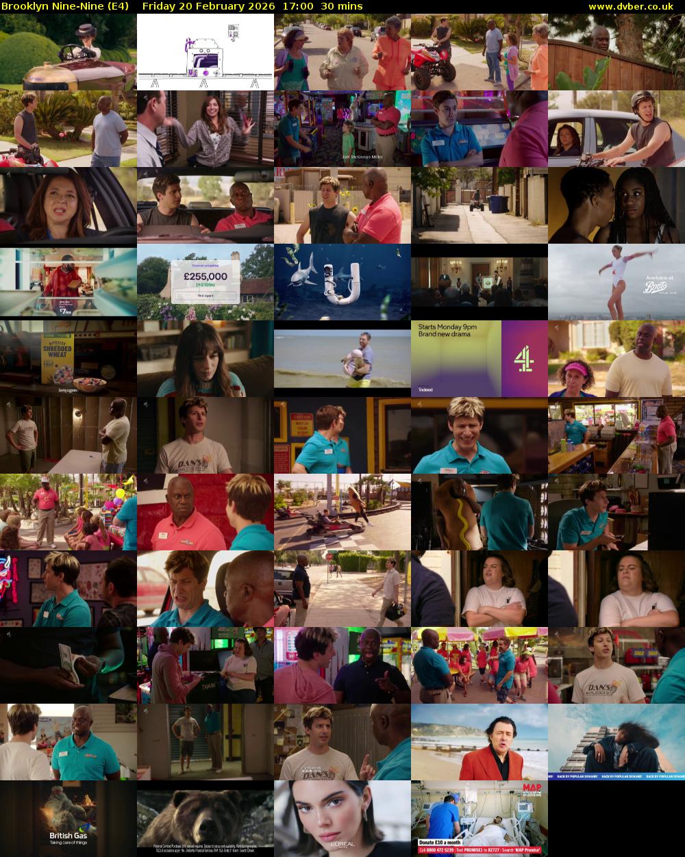 Brooklyn Nine-Nine (E4) Friday 20 February 2026 17:00 - 17:30