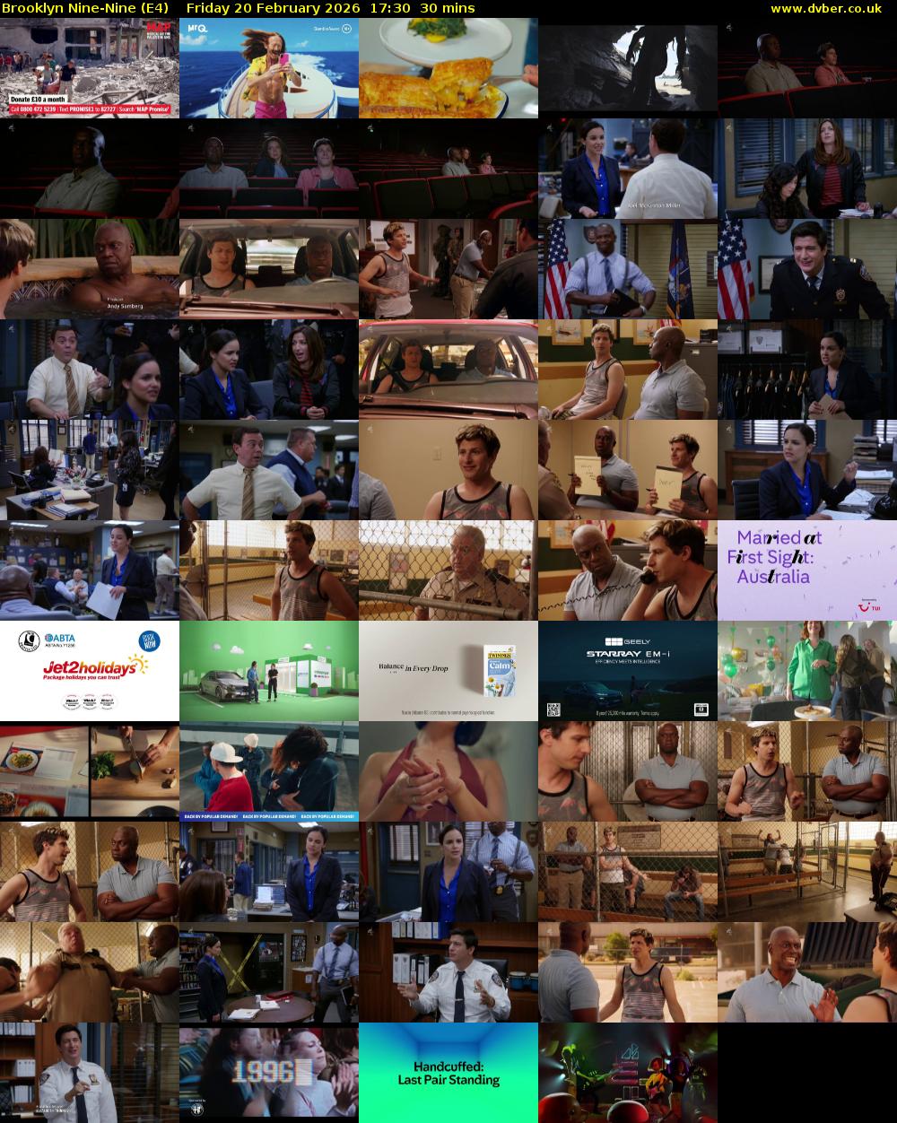 Brooklyn Nine-Nine (E4) Friday 20 February 2026 17:30 - 18:00