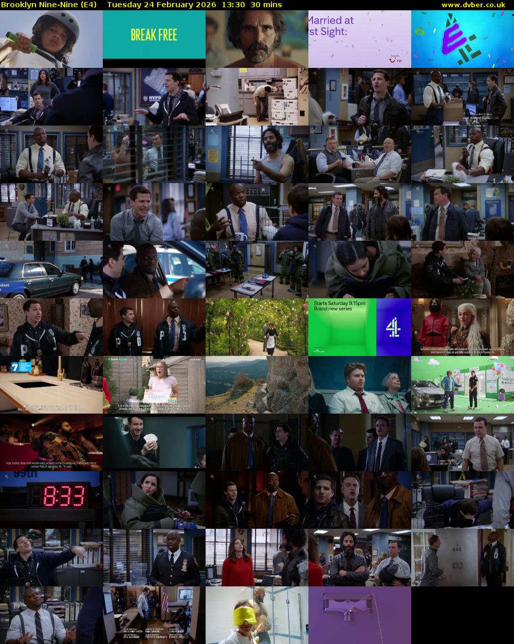 Brooklyn Nine-Nine (E4) Tuesday 24 February 2026 13:30 - 14:00