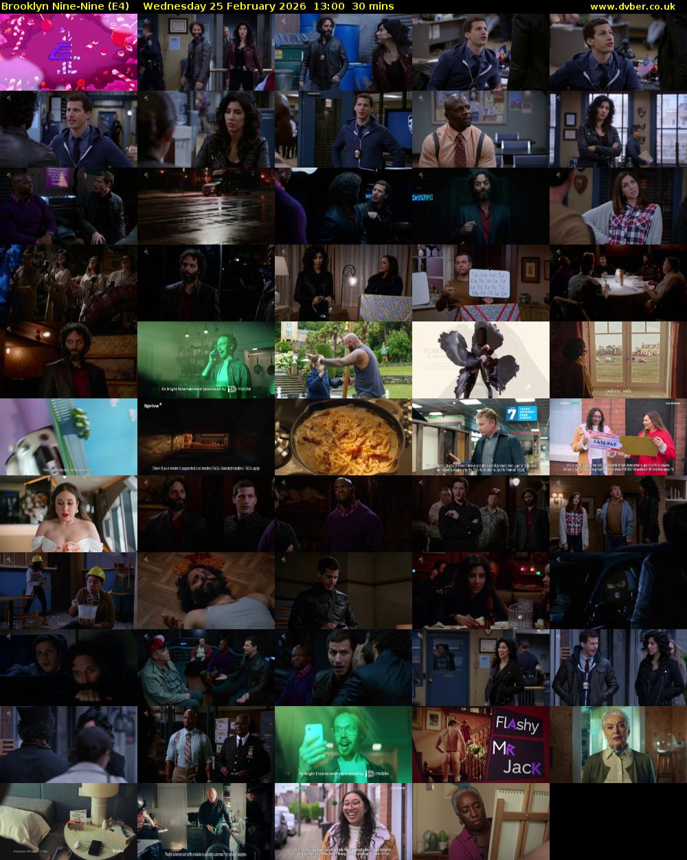Brooklyn Nine-Nine (E4) Wednesday 25 February 2026 13:00 - 13:30