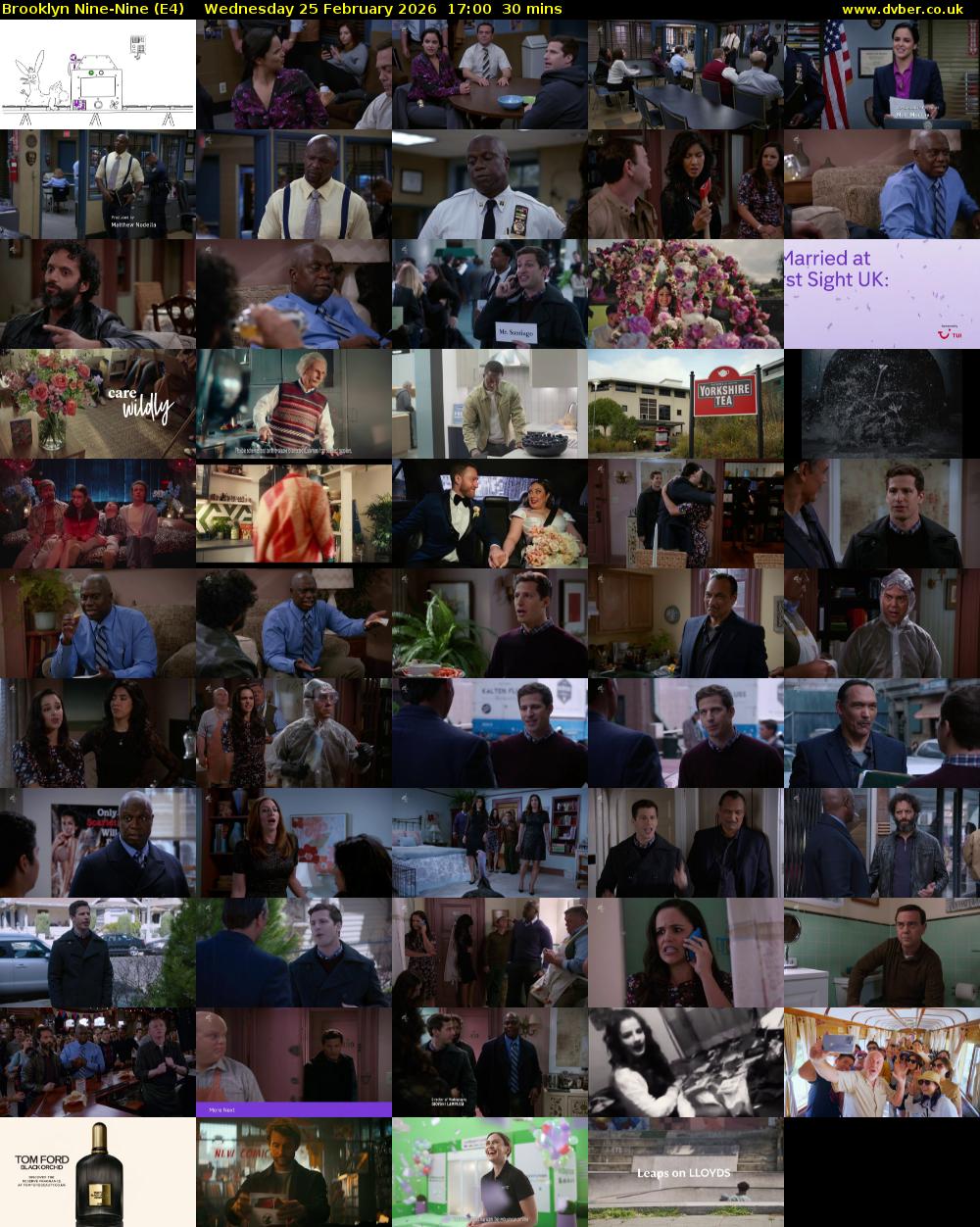 Brooklyn Nine-Nine (E4) Wednesday 25 February 2026 17:00 - 17:30