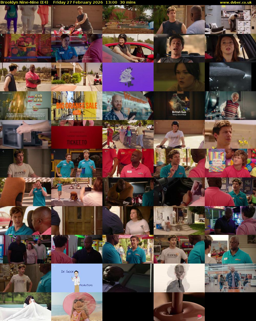 Brooklyn Nine-Nine (E4) Friday 27 February 2026 13:00 - 13:30