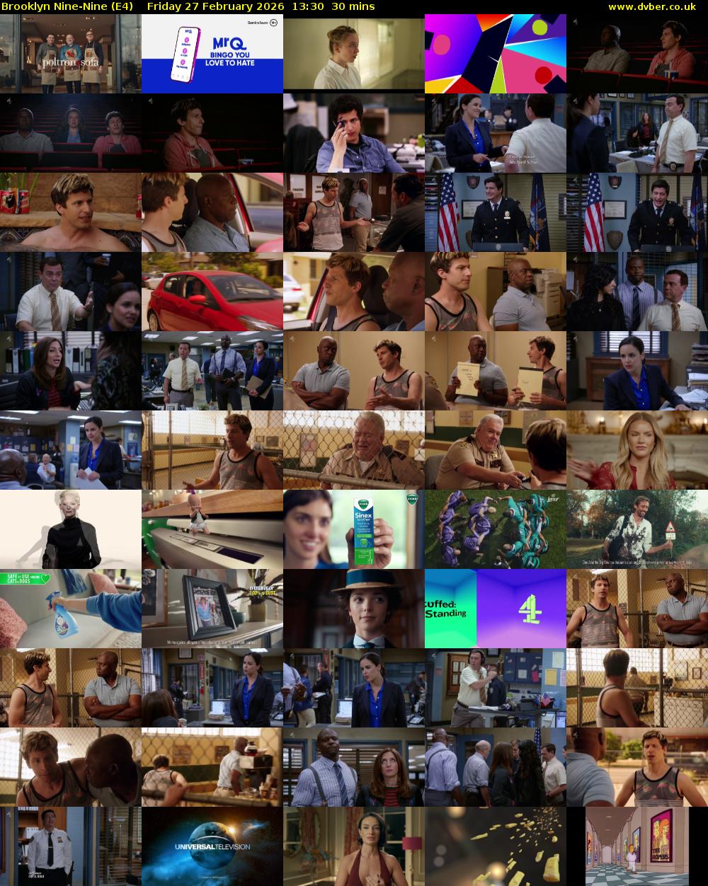 Brooklyn Nine-Nine (E4) Friday 27 February 2026 13:30 - 14:00