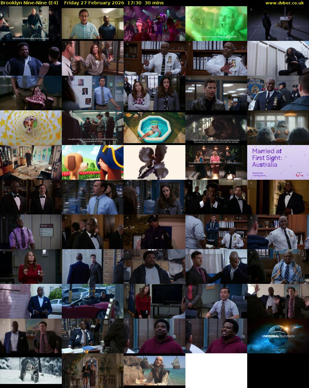 Brooklyn Nine-Nine (E4) Friday 27 February 2026 17:30 - 18:00