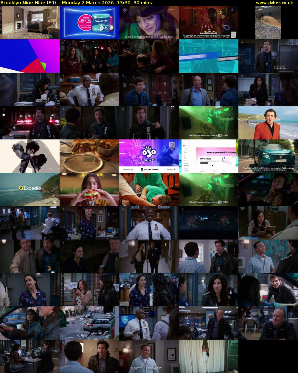 Brooklyn Nine-Nine (E4) Monday 2 March 2026 13:30 - 14:00