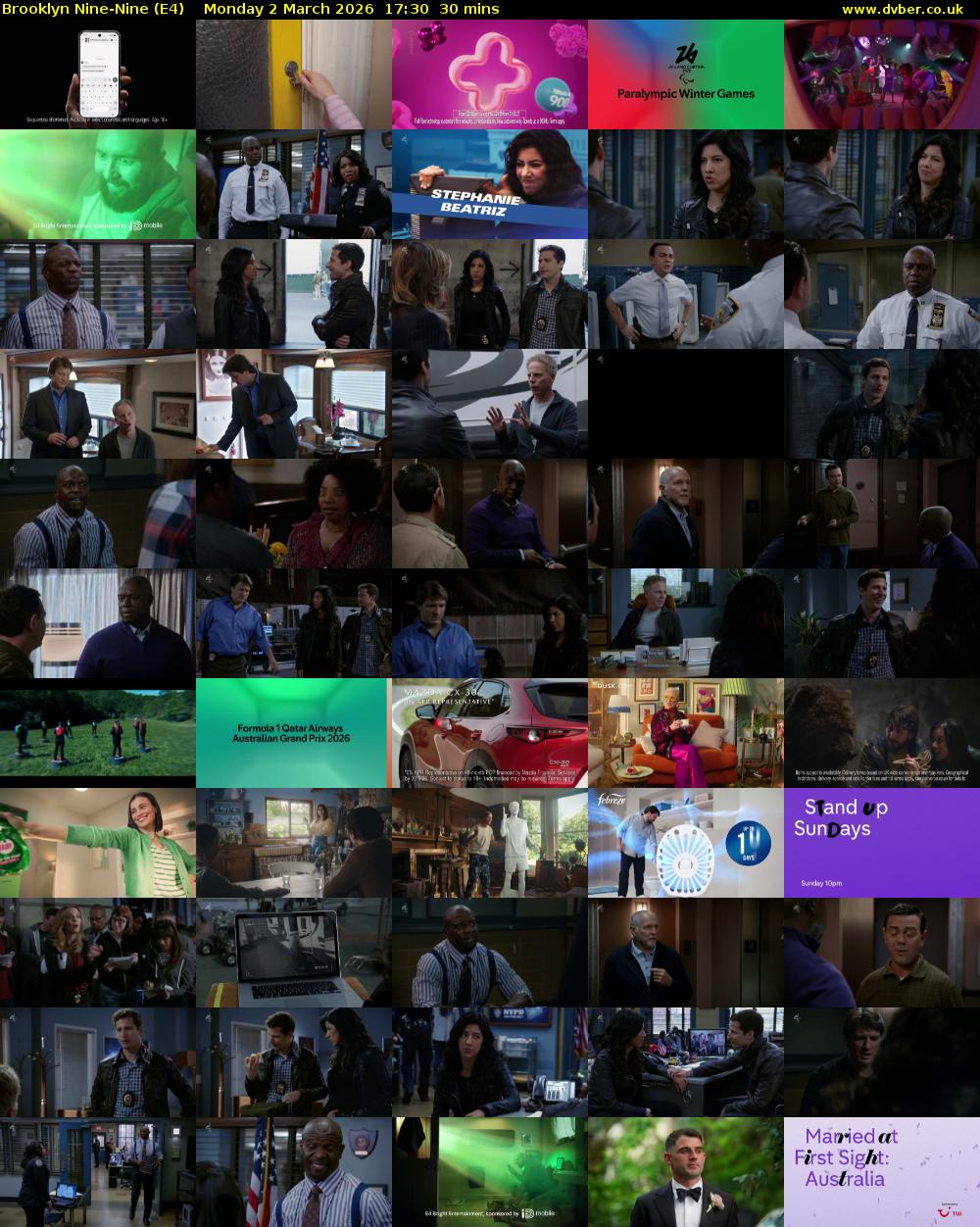 Brooklyn Nine-Nine (E4) Monday 2 March 2026 17:30 - 18:00