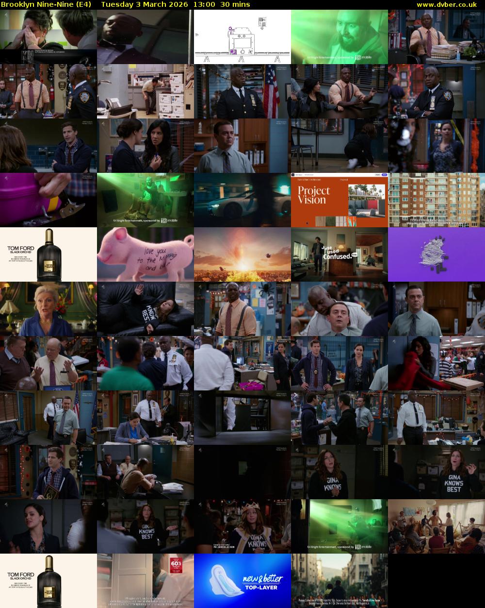 Brooklyn Nine-Nine (E4) Tuesday 3 March 2026 13:00 - 13:30