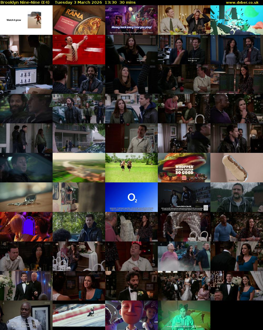 Brooklyn Nine-Nine (E4) Tuesday 3 March 2026 13:30 - 14:00
