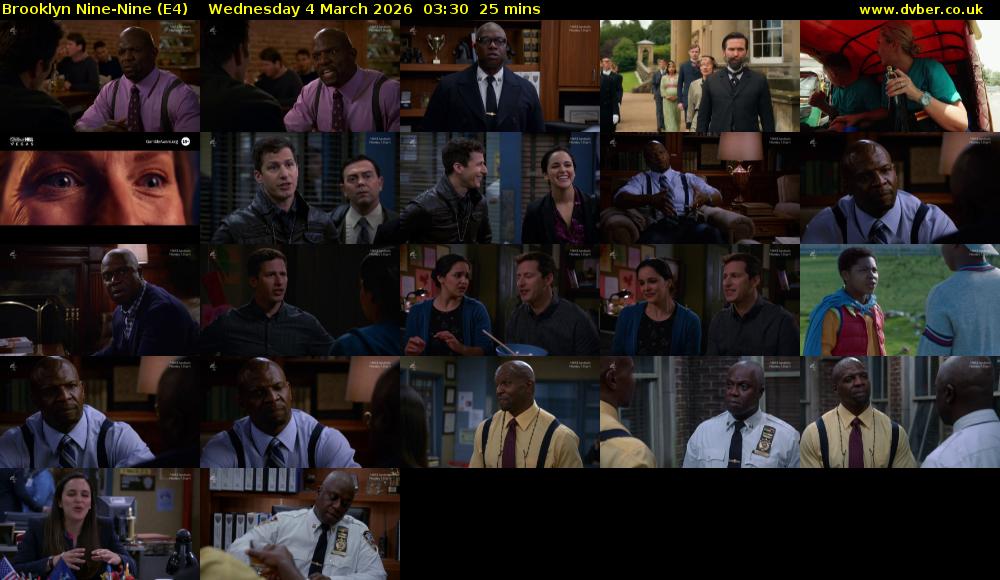 Brooklyn Nine-Nine (E4) Wednesday 4 March 2026 03:30 - 03:55