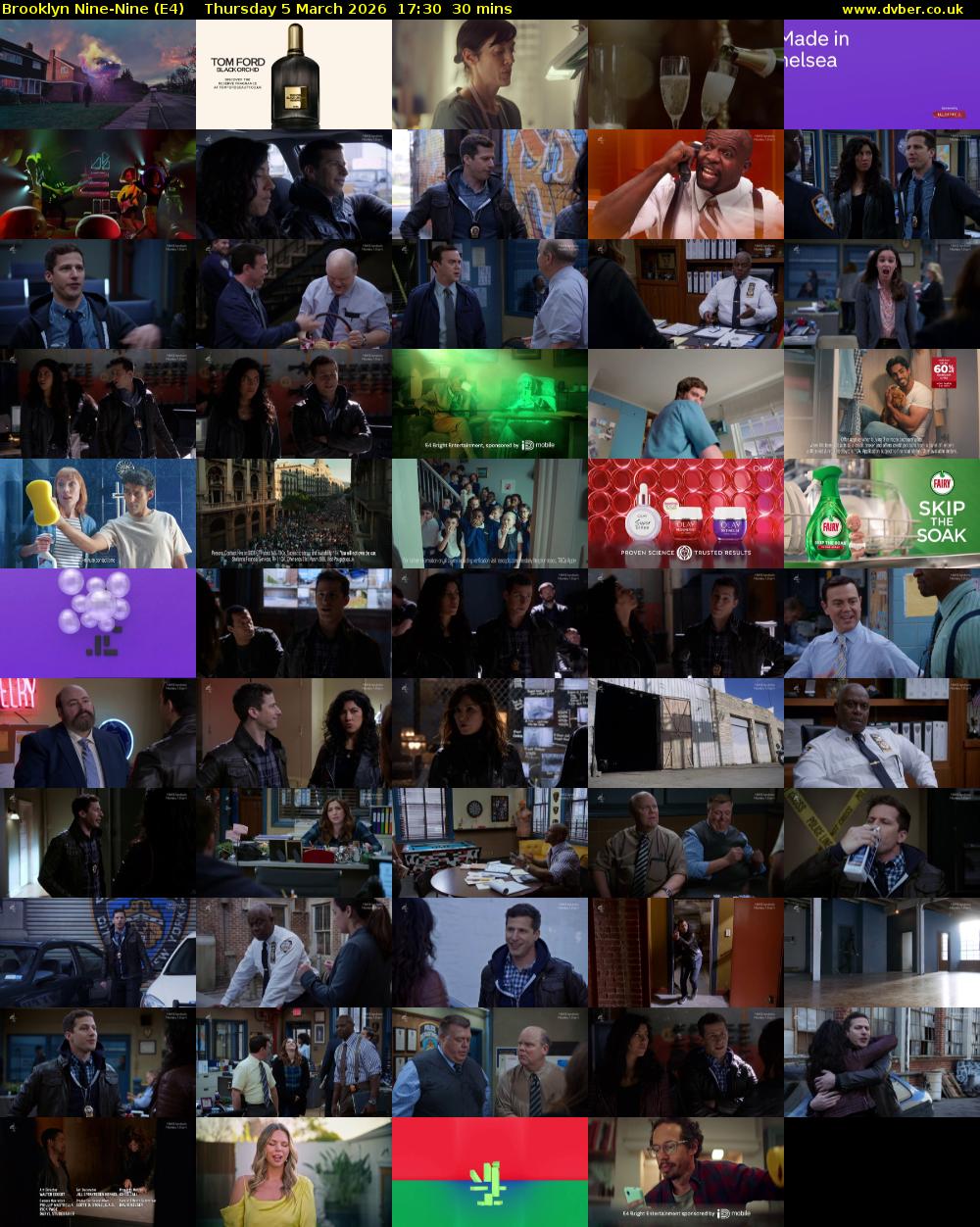 Brooklyn Nine-Nine (E4) Thursday 5 March 2026 17:30 - 18:00