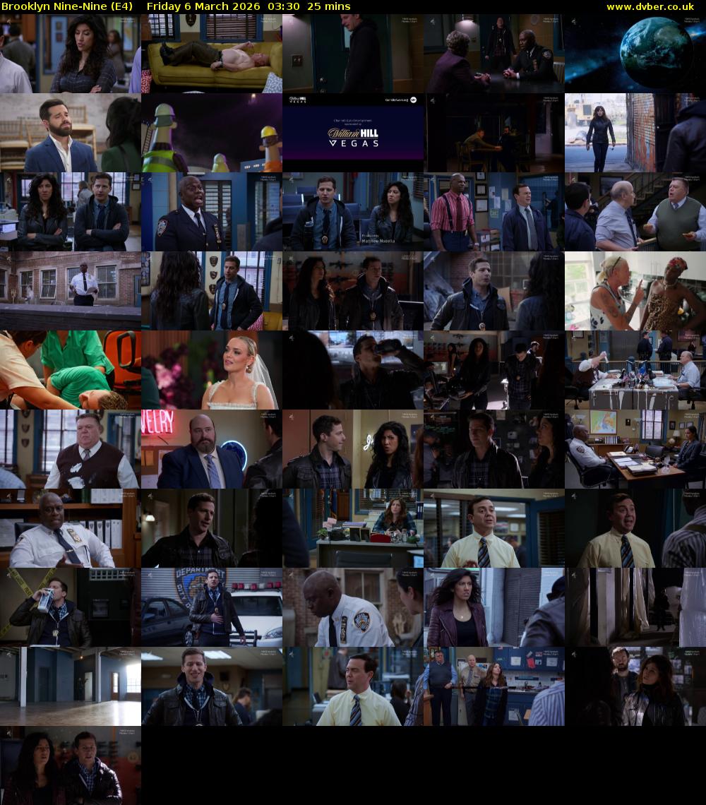 Brooklyn Nine-Nine (E4) Friday 6 March 2026 03:30 - 03:55