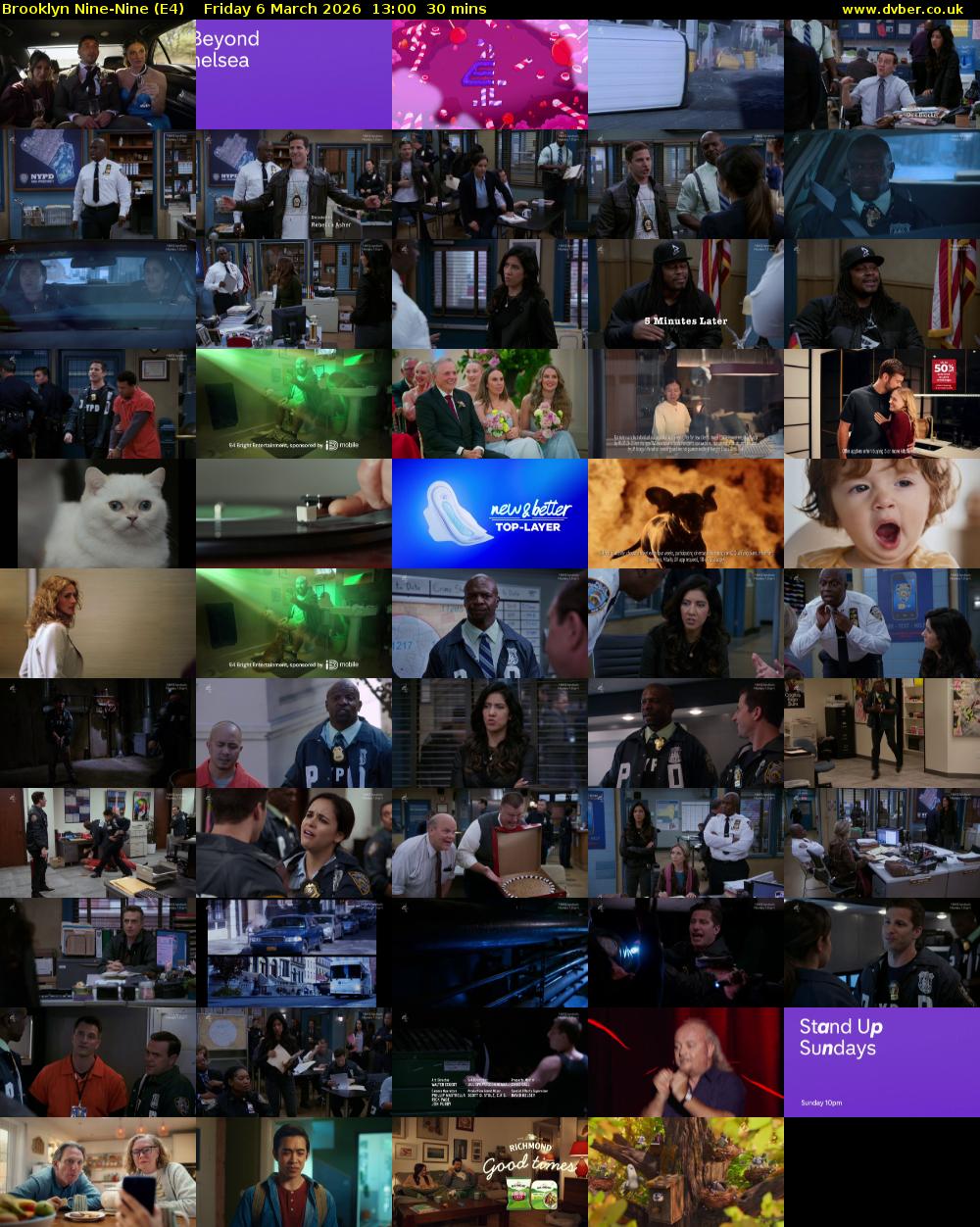 Brooklyn Nine-Nine (E4) Friday 6 March 2026 13:00 - 13:30