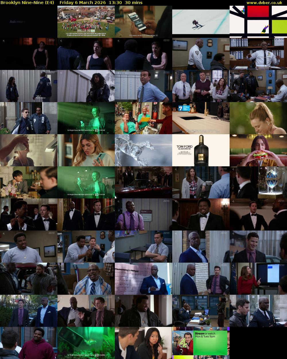 Brooklyn Nine-Nine (E4) Friday 6 March 2026 13:30 - 14:00