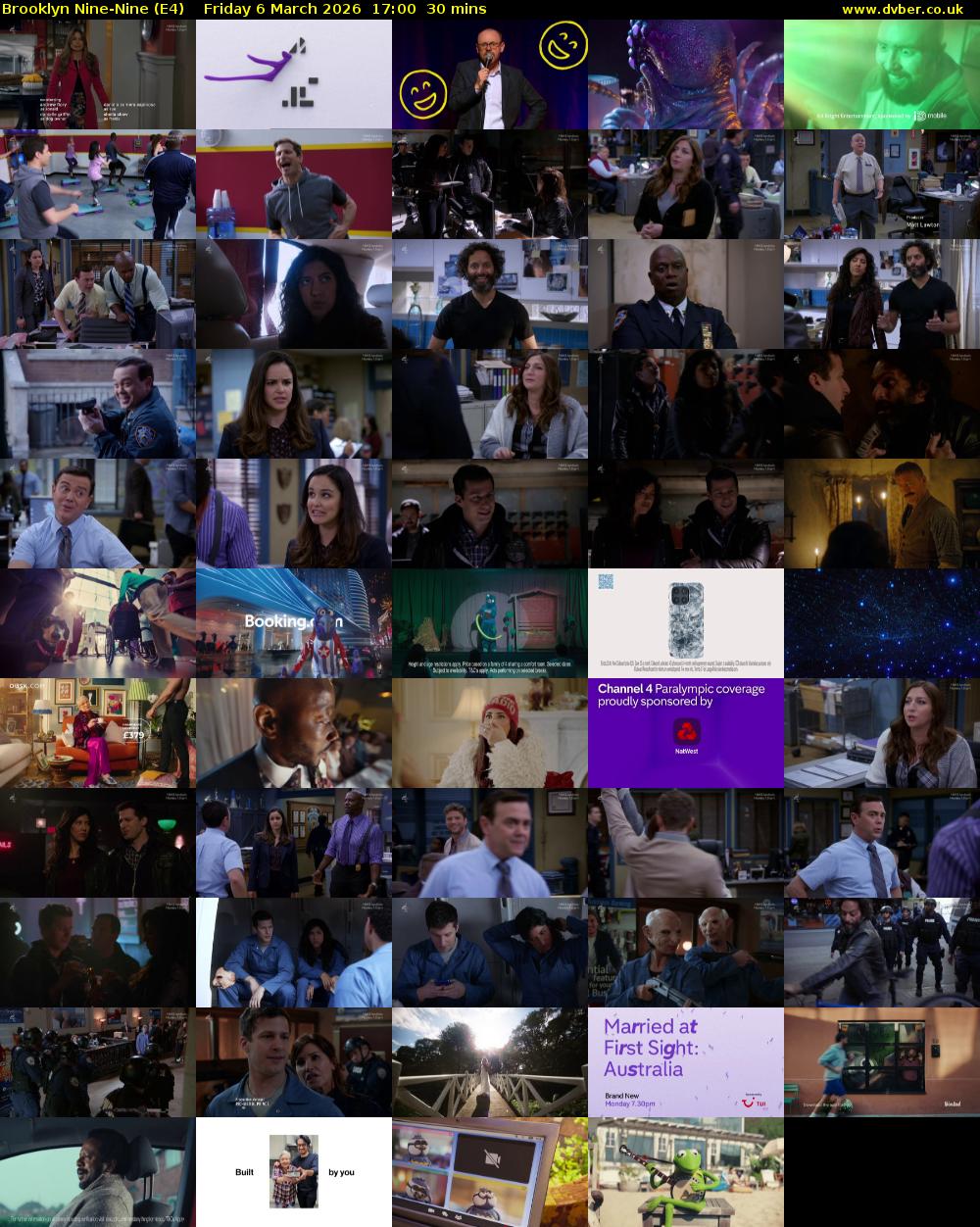 Brooklyn Nine-Nine (E4) Friday 6 March 2026 17:00 - 17:30