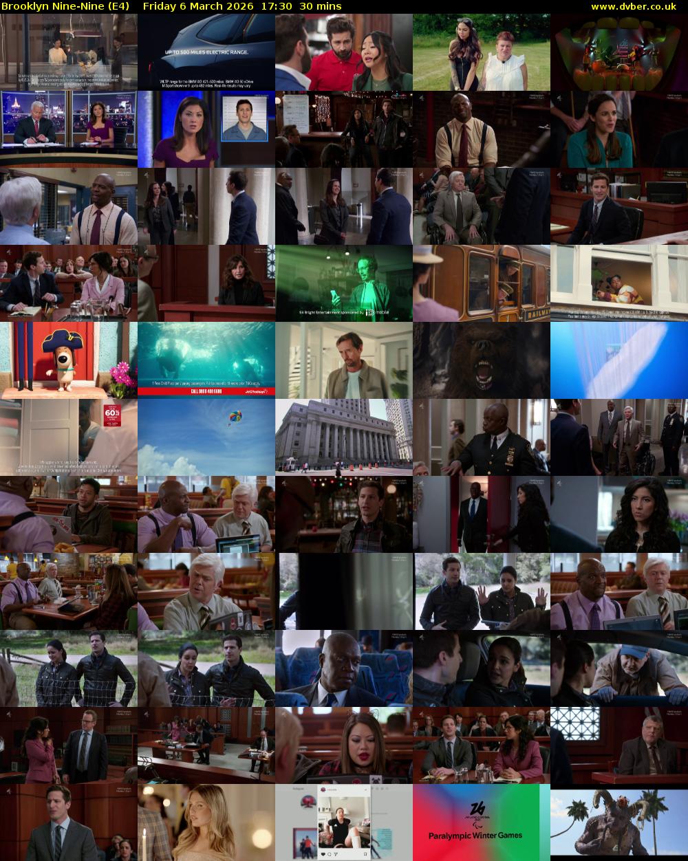 Brooklyn Nine-Nine (E4) Friday 6 March 2026 17:30 - 18:00