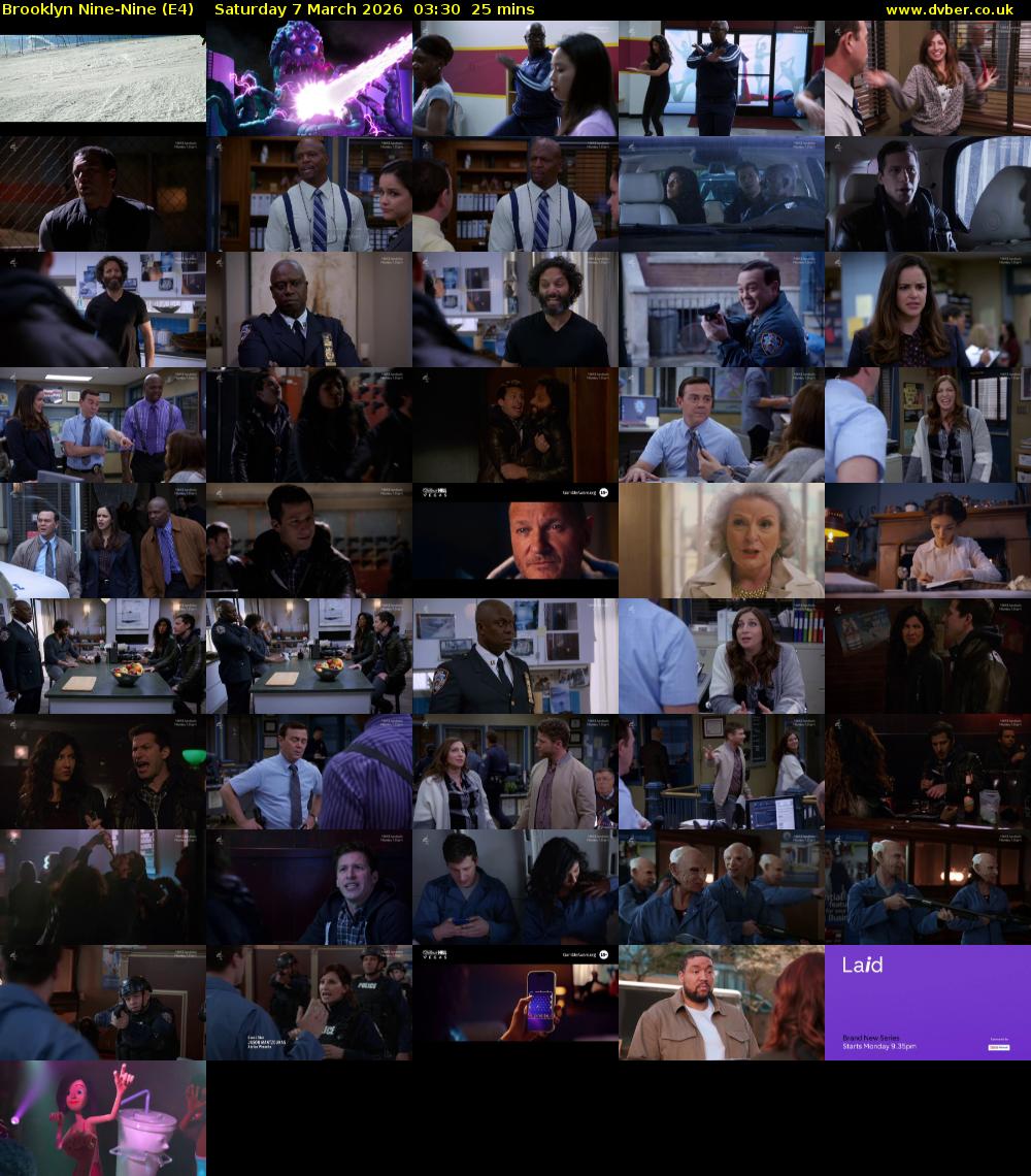 Brooklyn Nine-Nine (E4) Saturday 7 March 2026 03:30 - 03:55