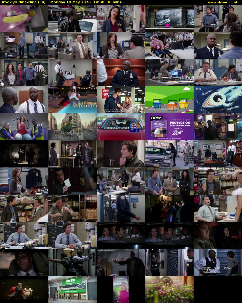 Brooklyn Nine-Nine (E4) Monday 18 May 2026 14:00 - 14:30