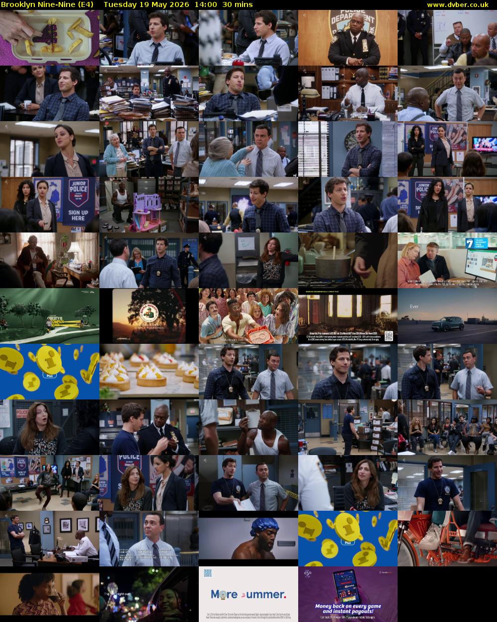 Brooklyn Nine-Nine (E4) Tuesday 19 May 2026 14:00 - 14:30