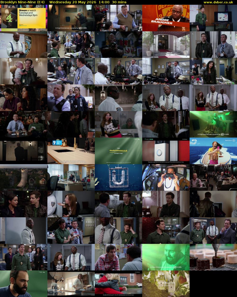 Brooklyn Nine-Nine (E4) Wednesday 20 May 2026 14:00 - 14:30