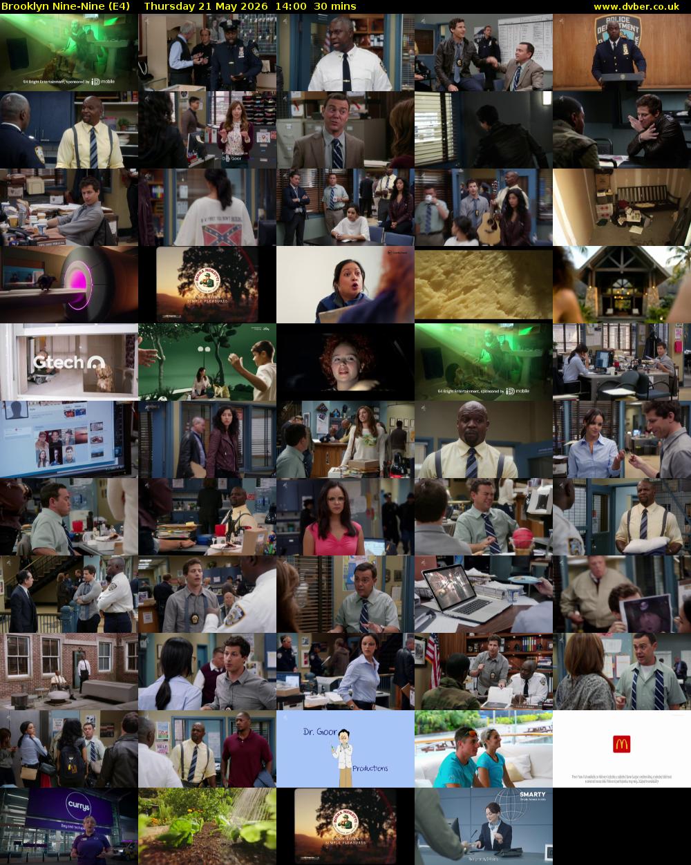 Brooklyn Nine-Nine (E4) Thursday 21 May 2026 14:00 - 14:30
