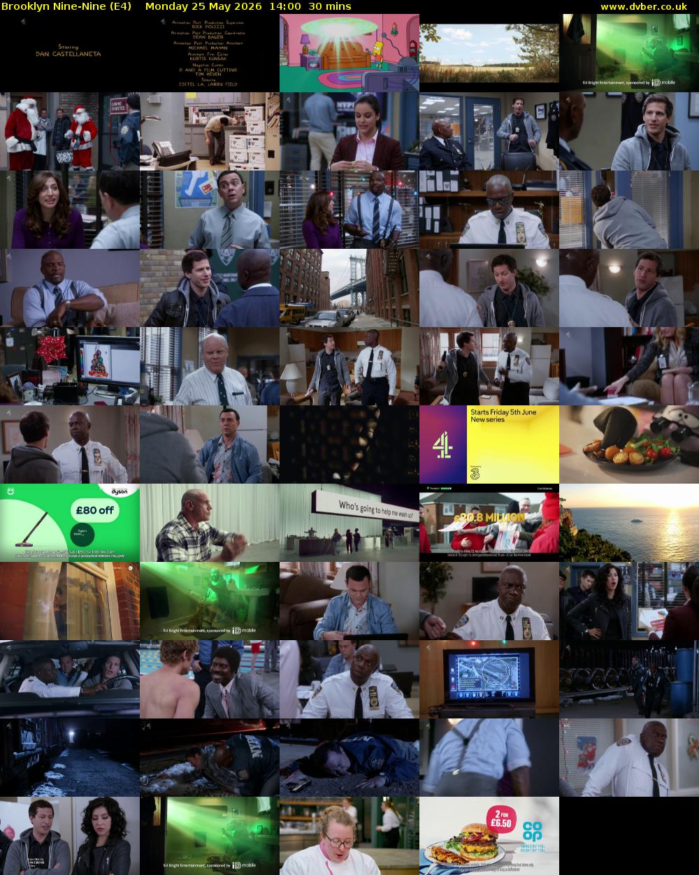 Brooklyn Nine-Nine (E4) Monday 25 May 2026 14:00 - 14:30